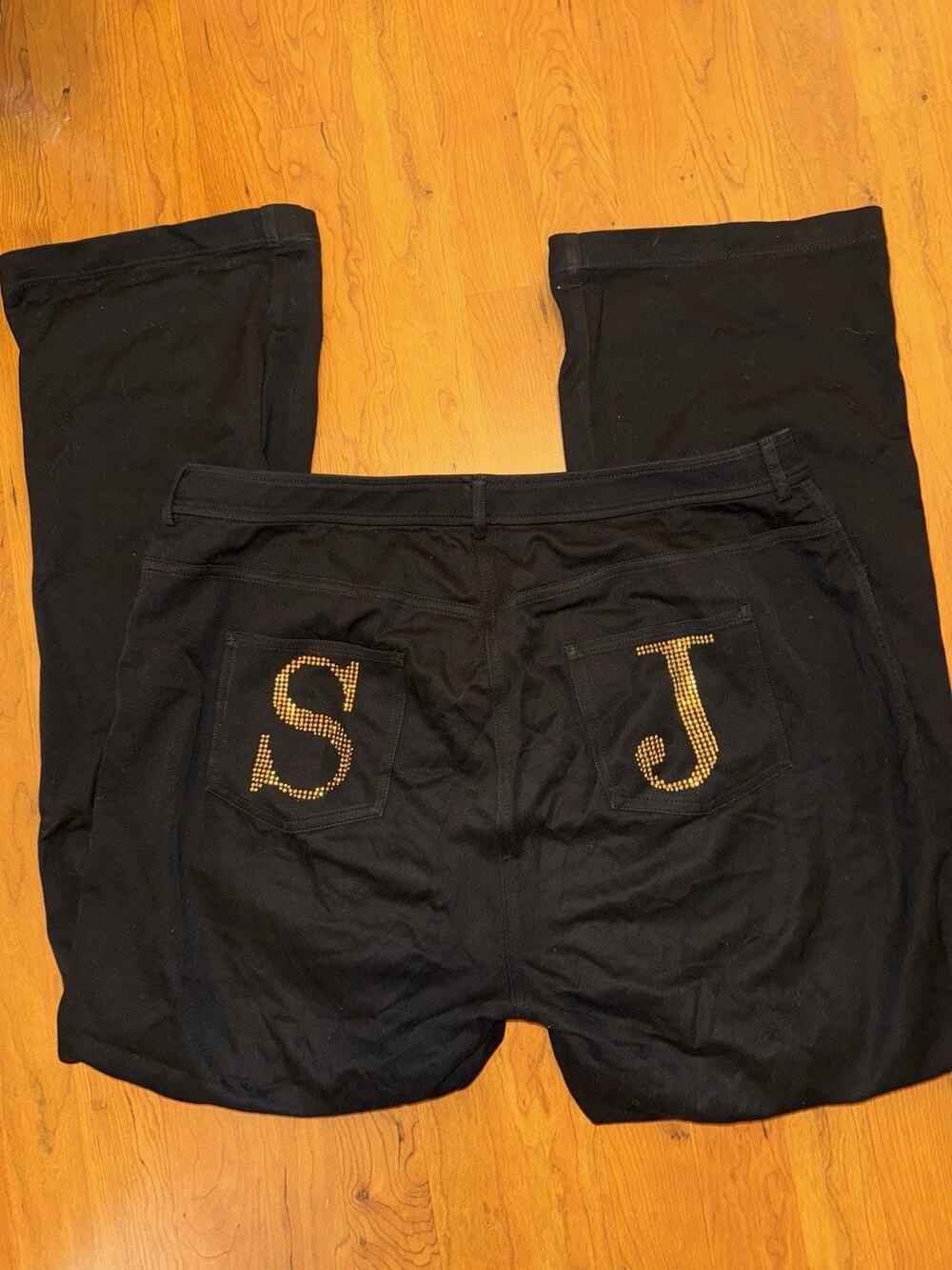 St. John Sport Women's Casual Pants Embellished Pockets Tapered Leg Size 20 READ